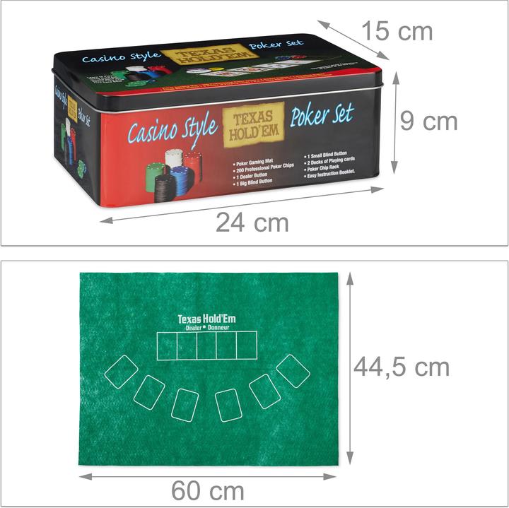 Actual product image Relaxdays Large Poker Set