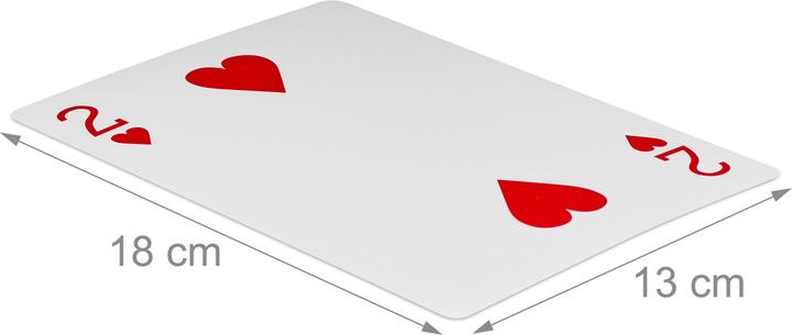 Produktbild Relaxdays Pokerkarten Jumbo (Deutsch)