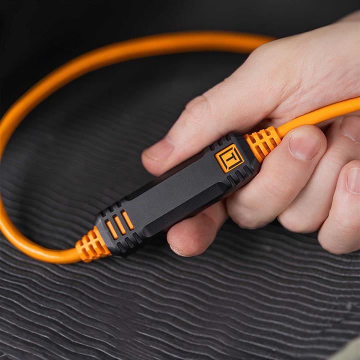 Produktbild Tether Tools TetherPro USB-C auf USB-C rechter Winkel orange 9,4m (9.40 m, USB 3.2 Gen 1)