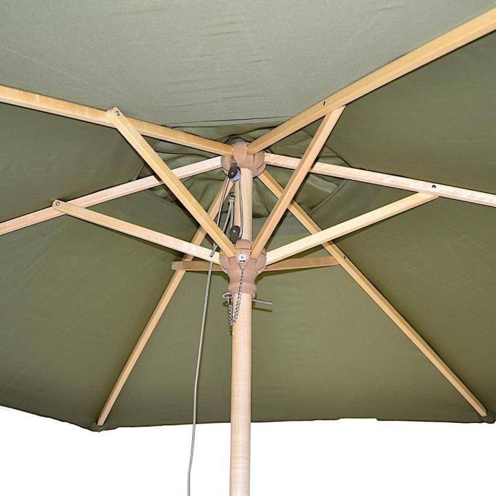 Immagine prodotto ProGarden Parasol Ogrodowy Drewniany 250cm Składany Zielony (2.50 m)
