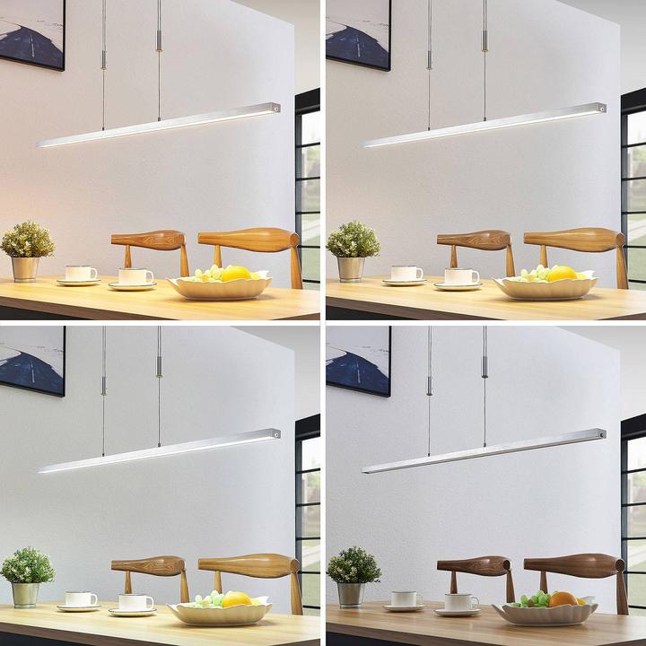 Actual product image Lucande Myron pendant light aluminium (1382 lm)