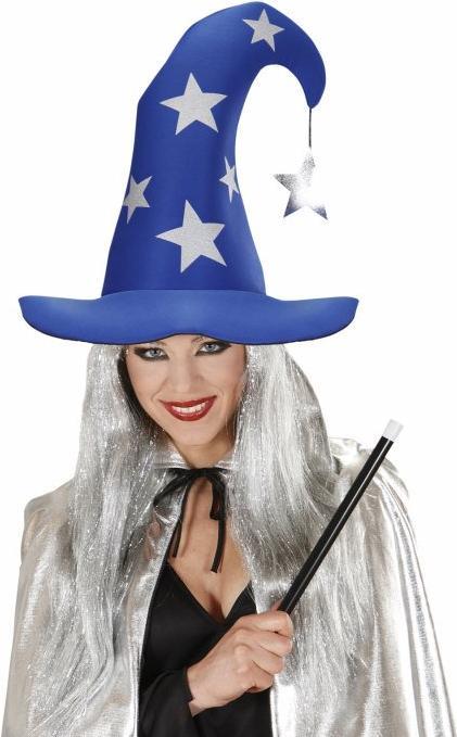 Produktbild Widmann Zauberer Hut blau mit Sternen