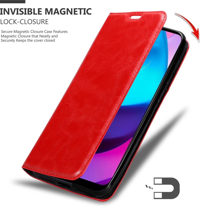 Produktbild Cadorabo Book Invis. Magnet Hülle (Motorola E30, Motorola Moto E20, Motorola Moto E40)