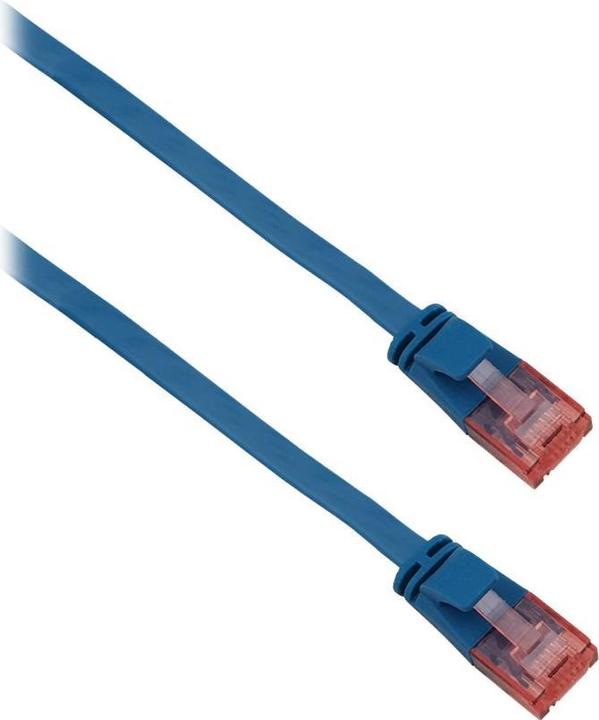 Produktbild Helos ultra slim Patchkabel U/UTP Cat 6 blau 0,25m (U/UTP, CAT6a, 0.25 m)