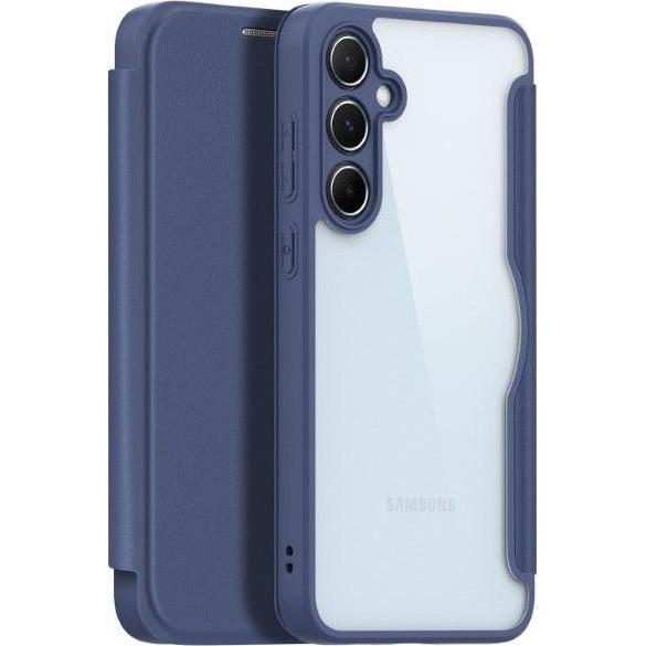 Dux Ducis Skin X Pro Magnetic Stand Lederhülle (Samsung Galaxy A35), Smartphone Hülle, Blau