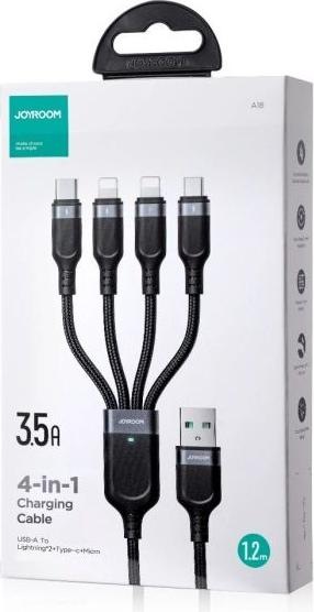 Produktbild Joyroom Kabel USB 4w1 USB-A - USB-C / 2 x Lightning / Micro do?adowania i transmisji danych 1.2m S (1.20 m, USB 2.0)