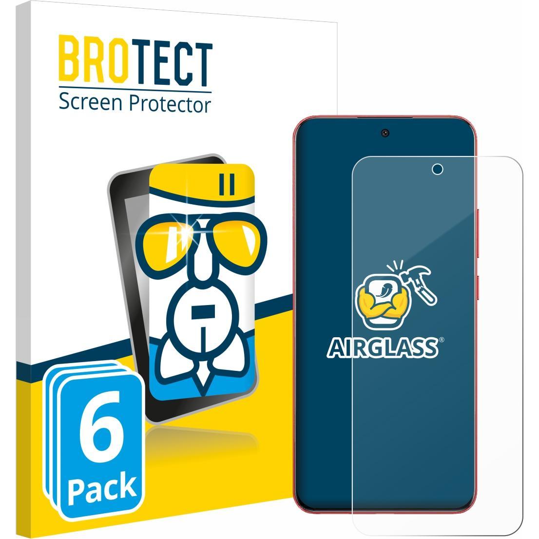 BROTECT Schutzglas Schutzfolie Displayschutz Display Schutz Glas Folie klar (6 Stück, Oppo A5 Pro), Smartphone Schutzfol...
