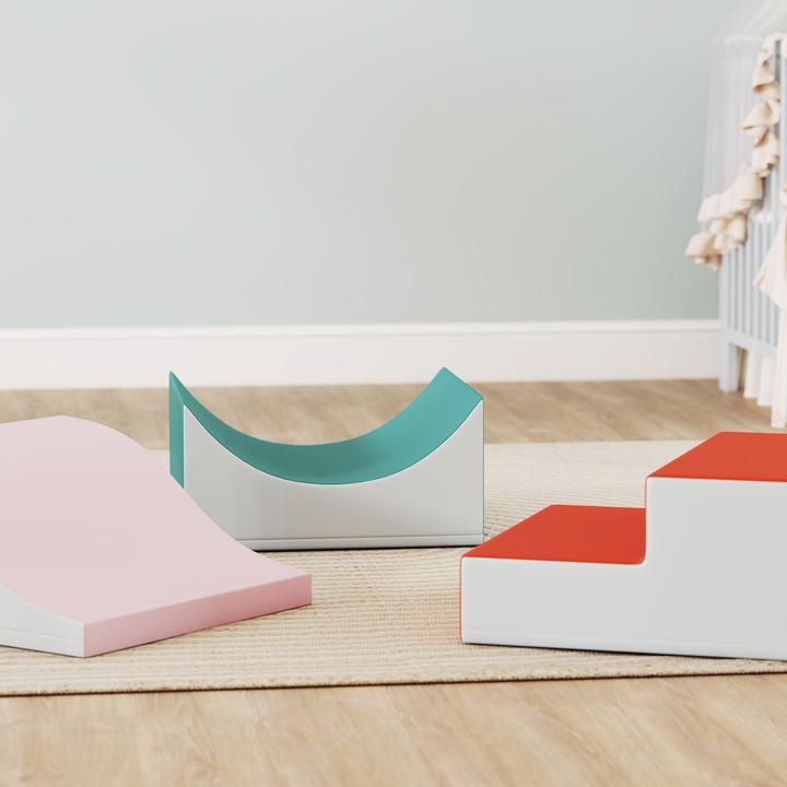 Produktbild Aiyaplay Schaumstoffbausteine Kunstleder, EPE Schaumstoff Hellgrau