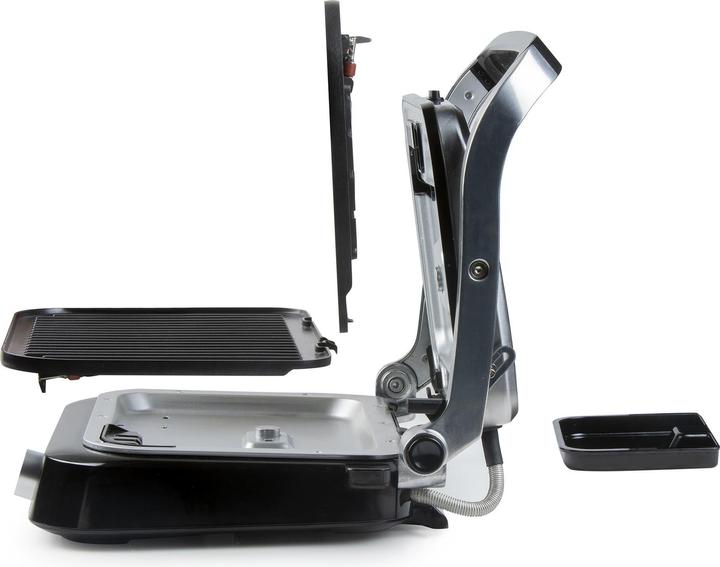 Produktbild Domo Genius Elektro Kontaktgrill Antihaftbeschichtung, mit Display Edelstahl, Schwarz