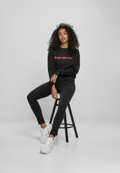 Produktbild Merchcode Ladies Magic Monday Slogan Longsleeve (XS)