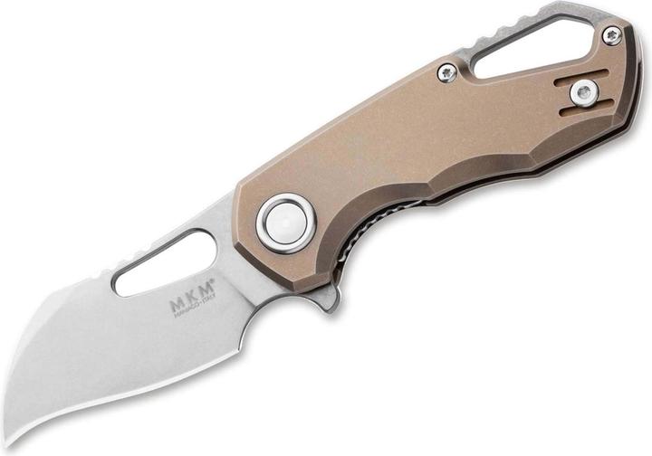 Actual product image MKM Isonzo M390 Hawkbill Titanium Bronze (4.90 cm)