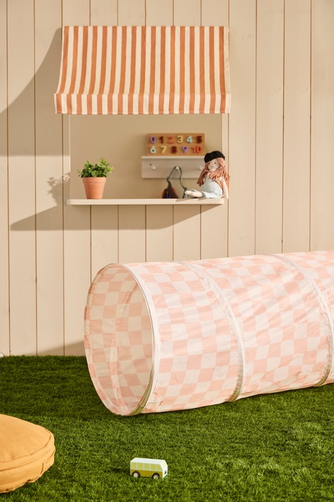 Produktbild Kids Concept Spieltunnel Karo apricot