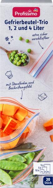 Produktbild dm Profissimo Gefrierbeutel-Trio (20 x)