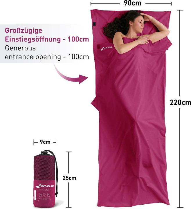 Produktbild Fit-Flip Hüttenschlafsack (220 cm)