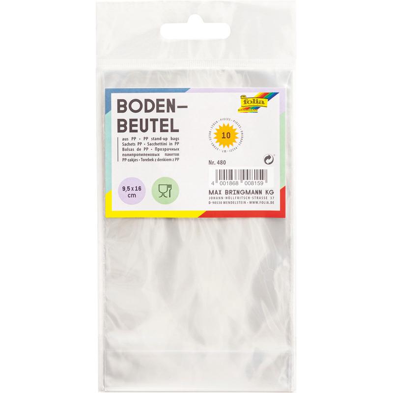 Magni, Geschenkverpackung, Bodenbeutel ohne Druck 95x160mm, 10 Stück (Geschenkpapier, 10 x)