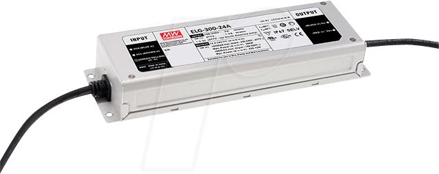 MeanWell MEAN WELL ELG-300-24A, 300 W, IP20, 100 - 305 V, 24 V, 77 mm, 246 mm (300 W)