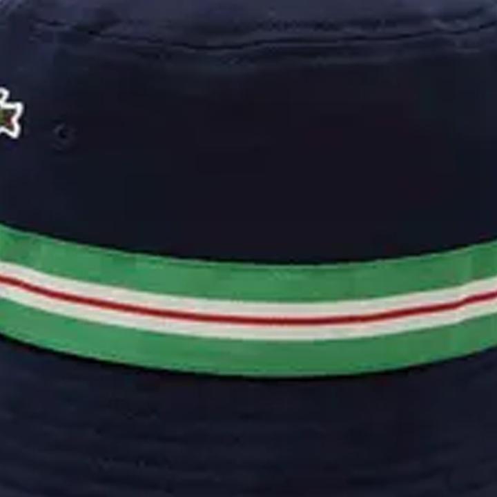 Immagine prodotto Lacoste Cappello a Secchiello Strisce Logo Adulto Unisex (M)