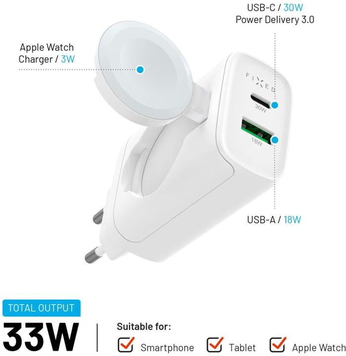 Image du produit Fixed MagFlip (33 W, 2 ports)