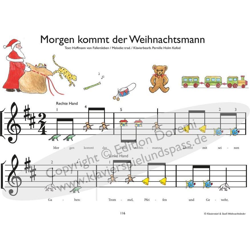 Klavierspiel & Spass - Weihnachtslieder zum Klavierspielen lernen, Sachbücher von Pernille Holm Kofod