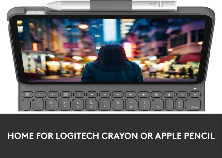 Actual product image Logitech Slim Folio For iPad (Eng. Int., Apple iPad 2022 (10th Gen))