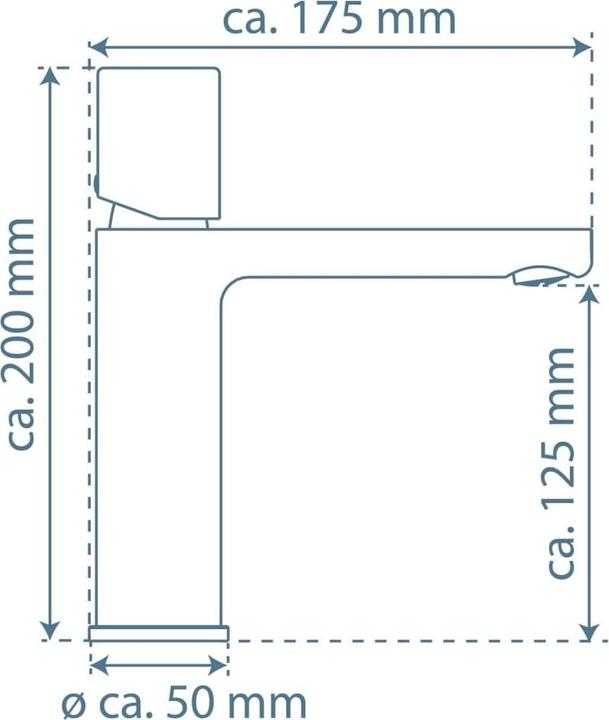 Immagine prodotto Schütte Rubinetto da bagno NEW YORK Miscelatore per lavabo Nero opaco Miscelatore monocomando 33616