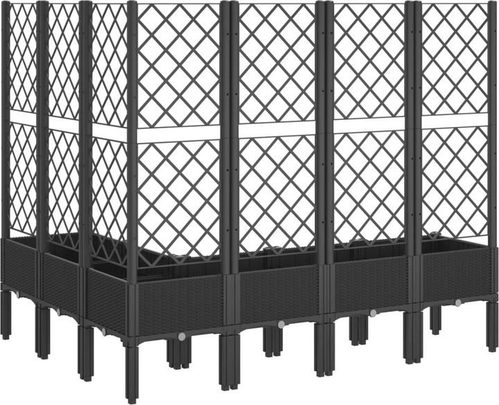Actual product image VidaXL Planter with trellis PP