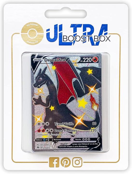 Actual product image My-booster Charizard V 79/73 Full Art Shiny Ultraboost Sword and Shield 3.5 The Path to the Master (French, Booster Pack)