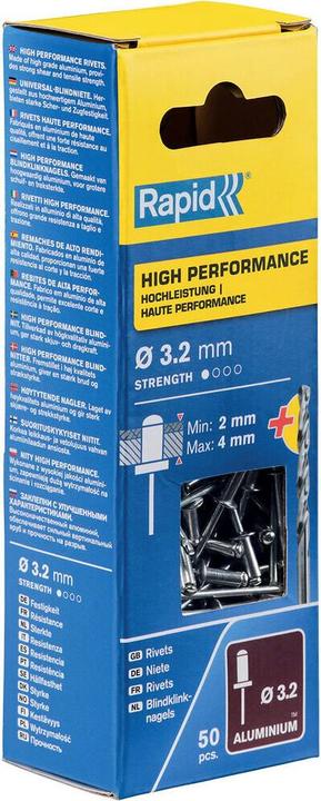 Produktbild Rapid Universal Blindniete Ø 3,2 x 8 mm