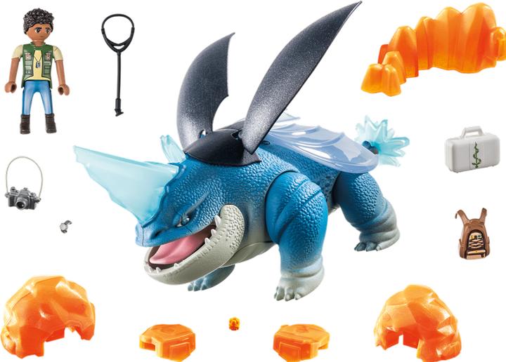 Actual product image Playmobil 71082 Dragons: The Nine Realms - Plowhorn & D'Angelo (71082, Playmobil Dragons)