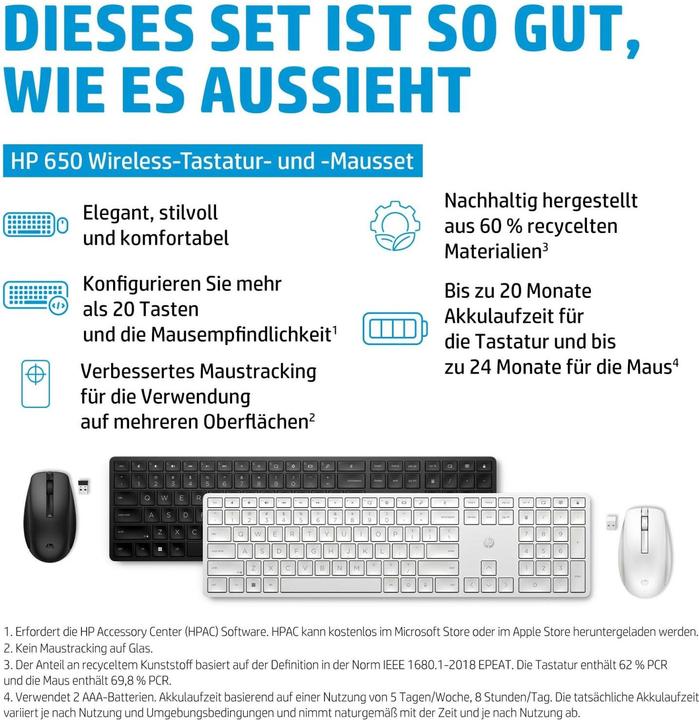 Produktbild HP 650 Wireless Keyboard Mouse (US)