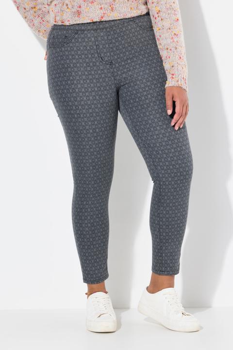 Produktbild Janet & Joyce Jeggings, Slim Fit, Minimal-Print, Gesässtaschen (42)