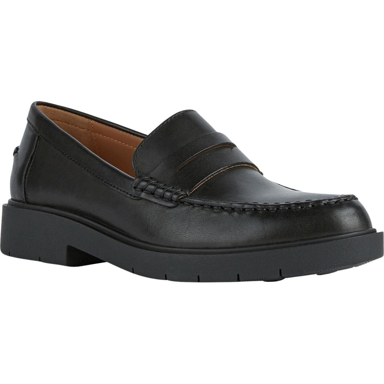 Geox, Damen, Hausschuhe, mokassins für en spherica, Schwarz, (38)