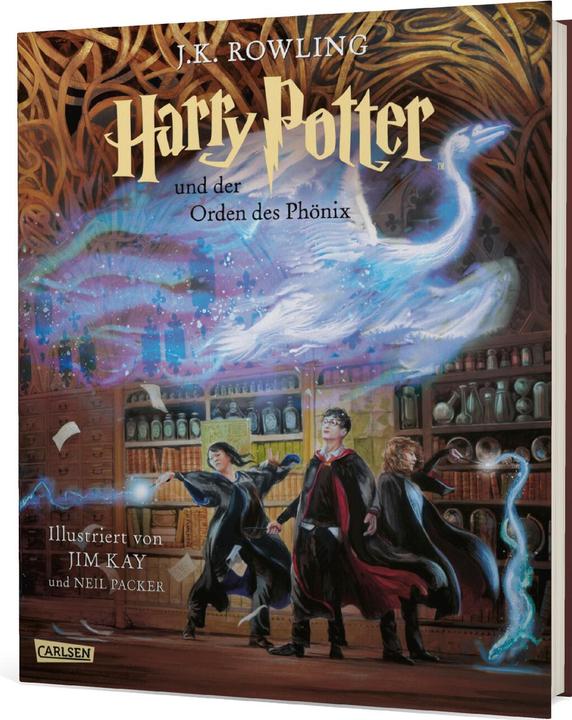 Produktbild Harry Potter und der Orden des Phönix (farbig illustrierte Schmuckausgabe) (Harry Potter 5) (Deutsch, J.K. Rowling, Neil Packer, Klaus Fritz, 2022)