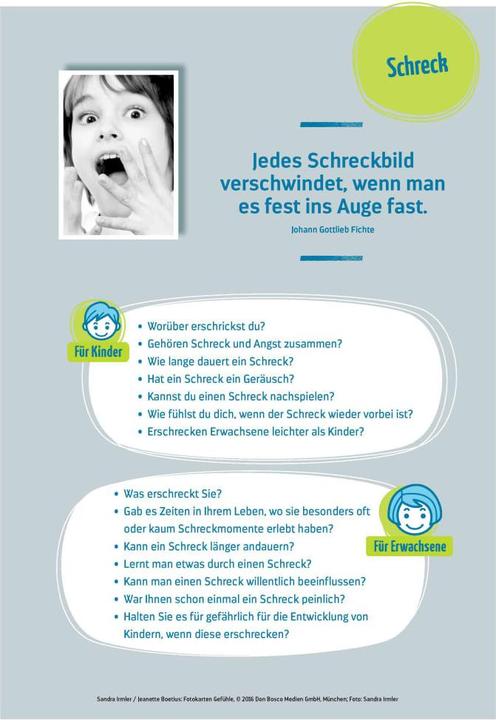 Actual product image Fotokarten Gefühle (German, Jeanette Boetius, Sandra Irmler, 2016)