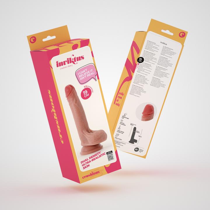 Image du produit Crushious Inviktus - Liquid Silicone Dildo - 7 / 19 cm - Flesh