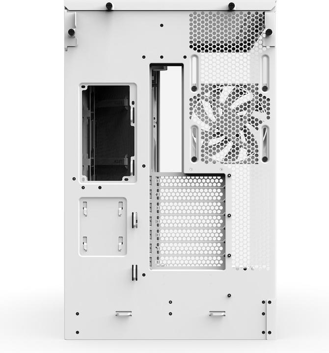 Productafbeelding NZXT H9 Flow (2025) All White Midi Tower ATX Gaming Gehäuse weiss mit Glasfenster (ATX, Mini-ITX, mATX)