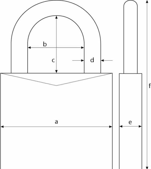 Produktbild Abus SB-Titalium-Vorhangschloss 64TI/40 HB63 aus TITALIUM