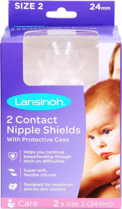 Productafbeelding Lansinoh Klemmen 24 mm, 2 stuks (Eén maat voor iedereen)