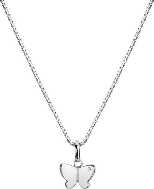 Hot Diamonds Charming Silver Butterfly Flutter Necklace DP911 (Chain. Pendant)