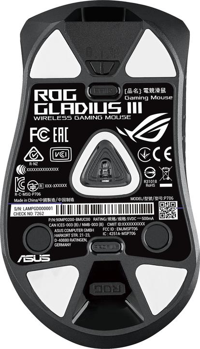 Produktbild ASUS ROG Gladius III (Kabellos, Kabelgebunden)