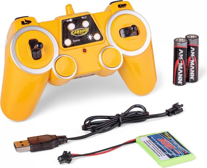 Immagine prodotto Carson Modellsport 907669 1:20 Dumper Volvo A40G 100% RTR 1:20 Electric RC (RTR pronto all'uso)