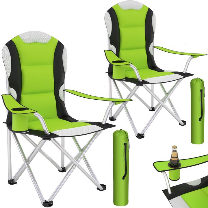 Produktbild tectake 2x Campingstuhl