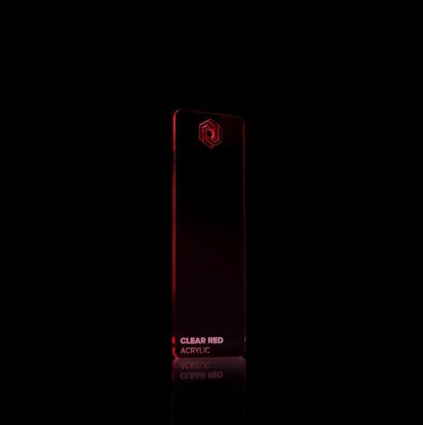Produktbild flux Acrylglasplatte - Beambox - Clear Red (37.50 cm, 40 cm)