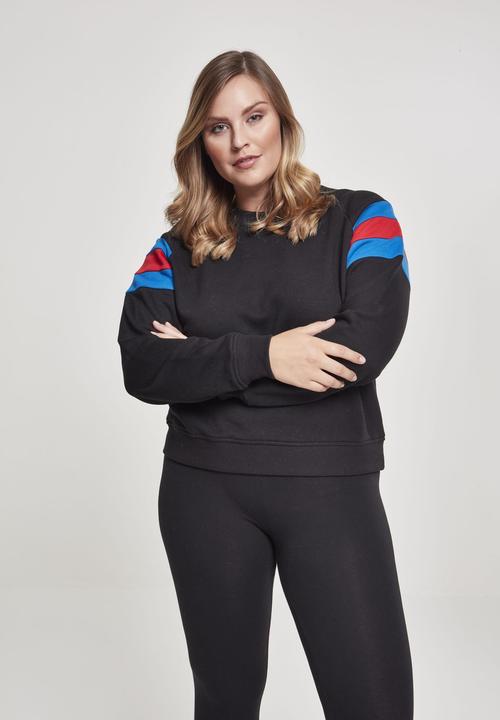 Actual product image Urban Classics Ladies Sleeve Stripe Crew (L)