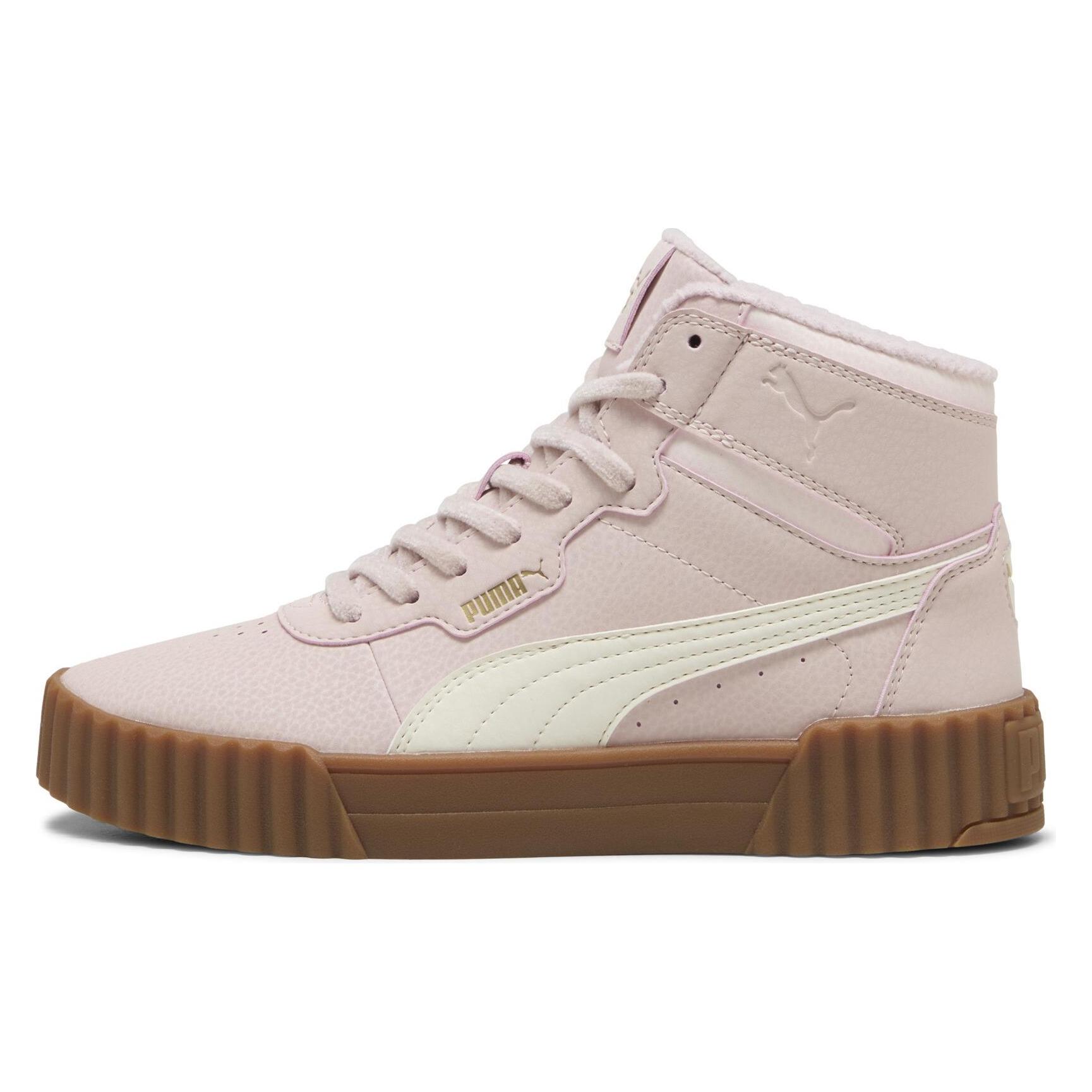 Puma, Vrouwen, Sneakers, Carina 3.0 Midden Wtr, Wit, Roze, (40.5)