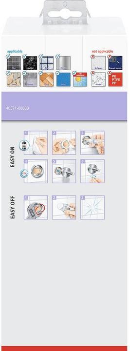 Actual product image tesa MOON WHITE brush set incl. adhesive solution without drilling