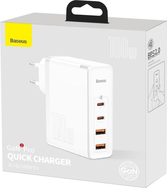 Baseus GaN2 Pro Quick Charger (100 W, 4 Ports)