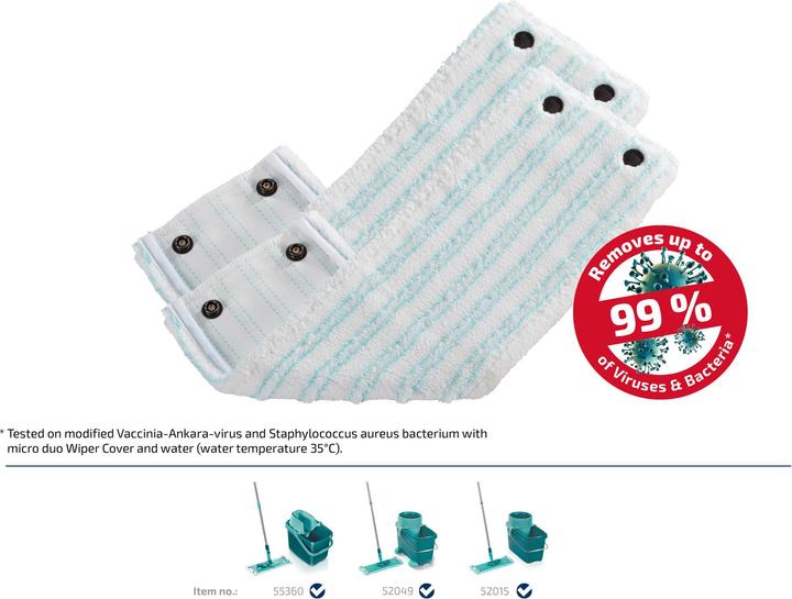 Produktbild Leifheit Bundle Wischbezug CLEAN TWIST XL/Combi XL micro duo (2er Set) (2 Stk.)