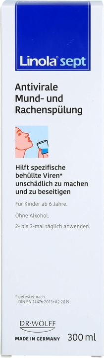 Produktbild Dr. Wolff Linola Sept Mund&rachenspu, 300 ml SUS (300 ml, Mundspülung)