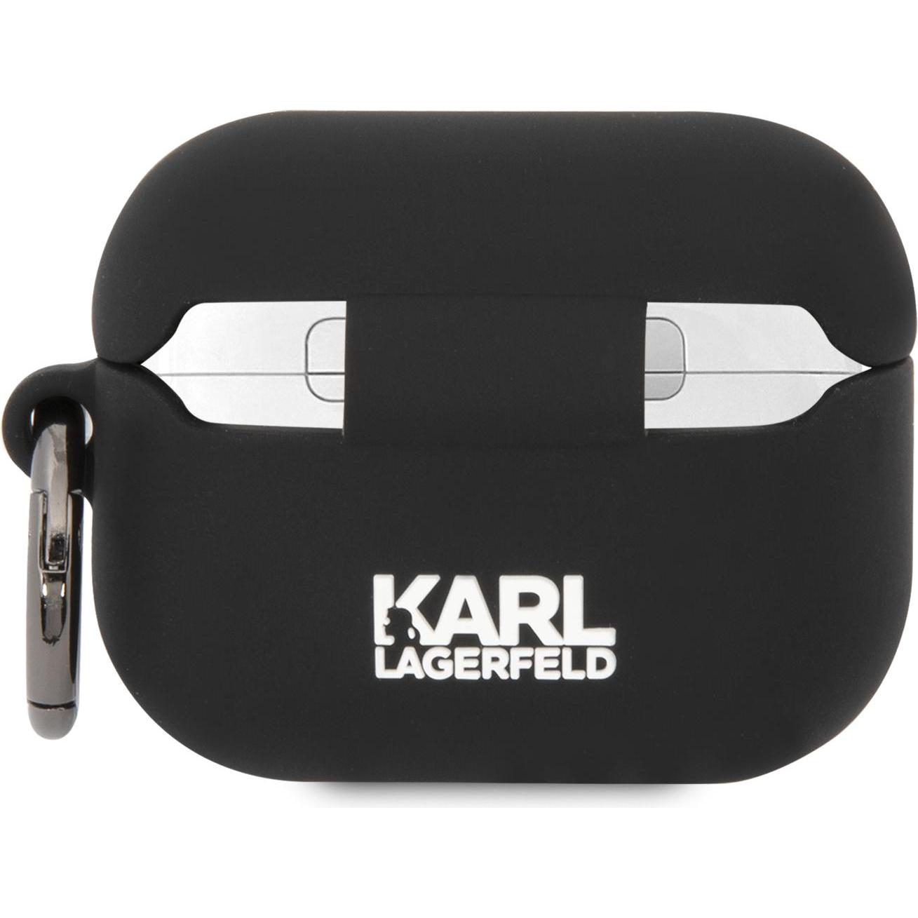 Karl Lagerfeld Kla3Runchk (Ladecase Hülle), Kopfhörertasche + Schutzhülle, Schwarz